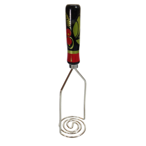 Masher Cartofi - Instrument Esențial pentru Piure - Oțel Inoxidabil cu Mâner din Lemn