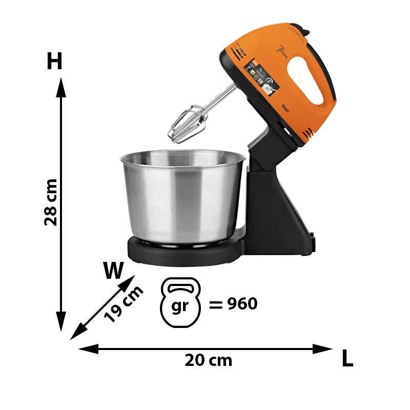 Mixer RAF R6637 – Performanță și versatilitate în bucătăria ta!