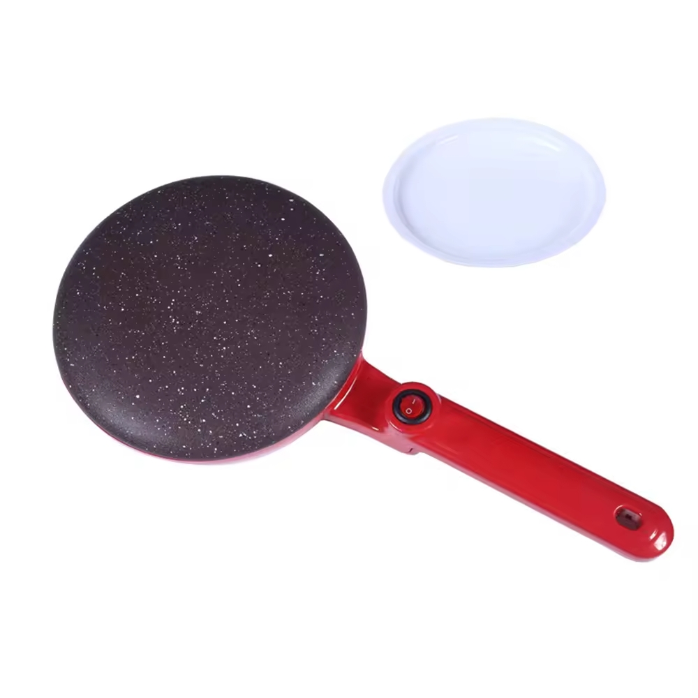 Plită pentru Clătite RAF R5209, 600W, Diametru 20 cm, Strat Antiaderent - Roșie