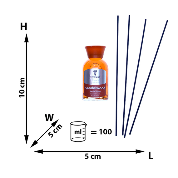 Difuzor Aromatic „Sandalwood” 100 ml - Aroma Caldă și Relaxantă a Lemnului de Santal