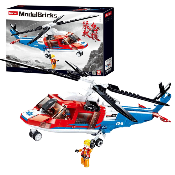Set de construcție Sluban – Elicopter de Salvare 🚁