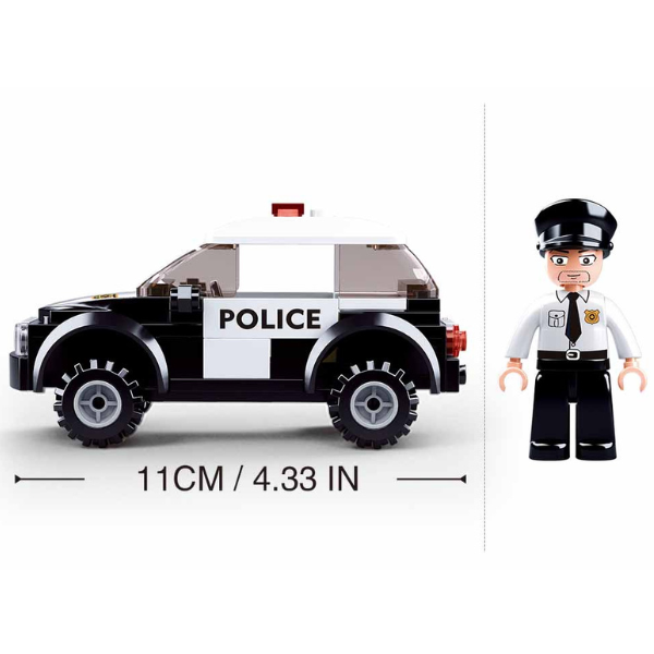 Set de construcție Sluban „SUV-ul Poliției” 🚔