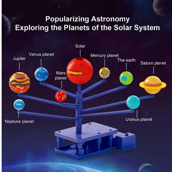 🚀 Kit Sistem Solar Motorizat pentru Copii – Descoperă Universul! 🌟