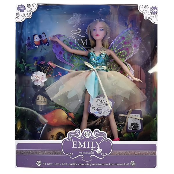 🎀 Păpușa Emily cu Haine de Designer – Păpușa Stilată pentru Micii Fashioniști 🎀