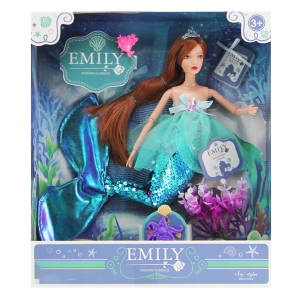 🎀 Păpușa Sirenă Emily – Aventuri Subacvatice pentru Fetițe 🎀