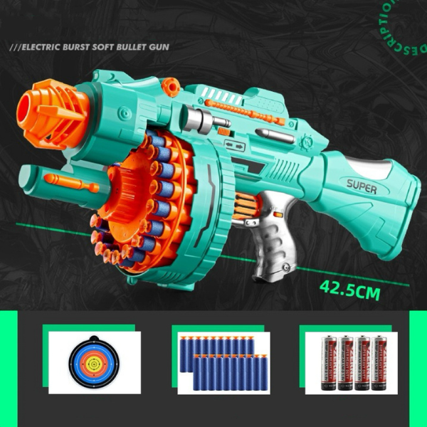 🔫 Blaster Automat cu 40 de Gloanțe Moi – Putere și Distracție! 🎯