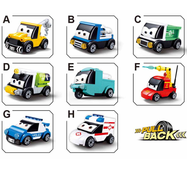 🚑 Set de Construcție – Mașini de Prim Ajutor (Power Bricks) 🚑