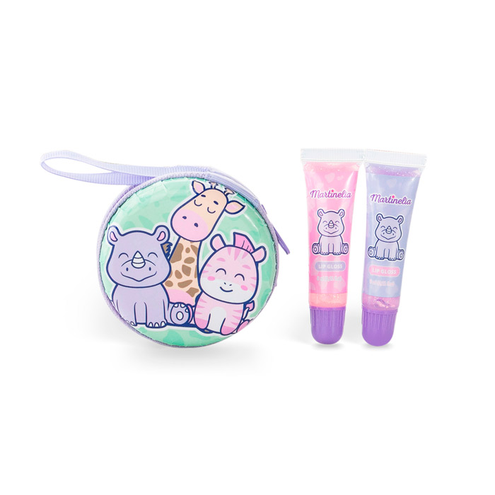 Set Luciu de Buze pentru Copii - My Best Friends, 2 Buc + Portofel