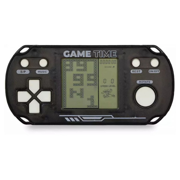 Tetris colorat în carcasă din plastic – 4 culori, dimensiune compactă, ideal pentru cadou