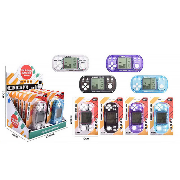 Tetris colorat în carcasă din plastic – 4 culori, dimensiune compactă, ideal pentru cadou
