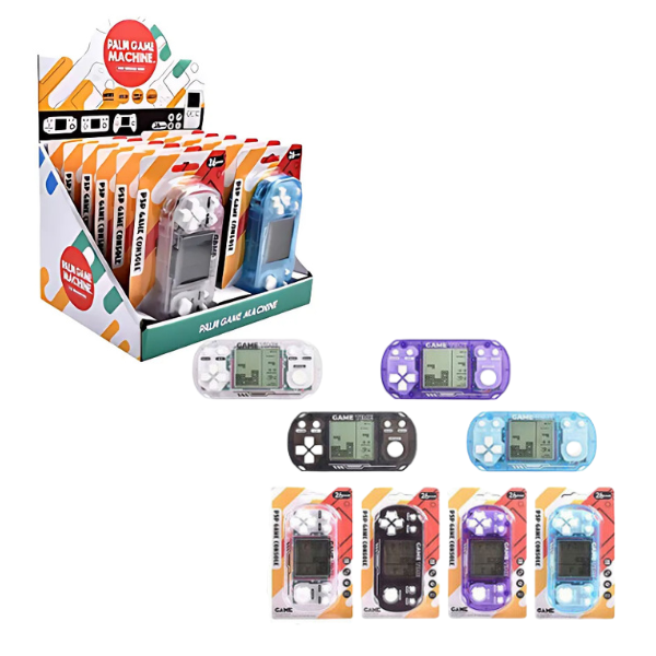 Tetris colorat în carcasă din plastic – 4 culori, dimensiune compactă, ideal pentru cadou