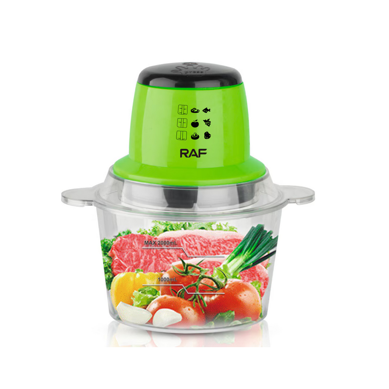 Tocator Electric RAF 600W, 2L – Pentru Tocat și Mărunțit Ușor și Rapid