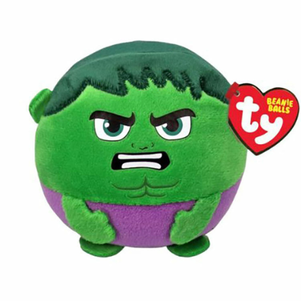 Jucărie de pluș Hulk Marvel Ty Beanie, 10 cm – Supereroul tău preferat acasă!