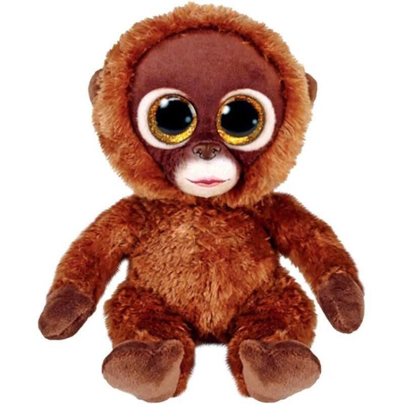 Maimuța CHESSIE 15 cm Beanie Boos – Jucărie de pluș cu ochi strălucitori și accente Super Sparkle