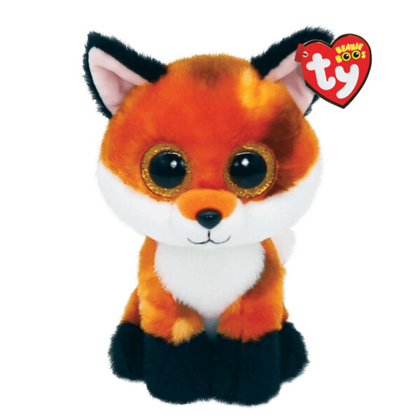 Vulpița MEADOW 15 cm Beanie Boos – Jucărie de pluș cu ochi strălucitori și accente Super Sparkle