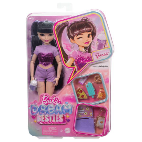 Кукла Barbie Dream Besties „Renee” с аксессуарами – Кулинарное и Путешественное Приключение