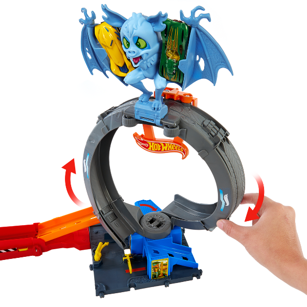 Hot Wheels Set de Joc „Atacul Liliacului” – Distracție cu Cascadorii și Aventuri