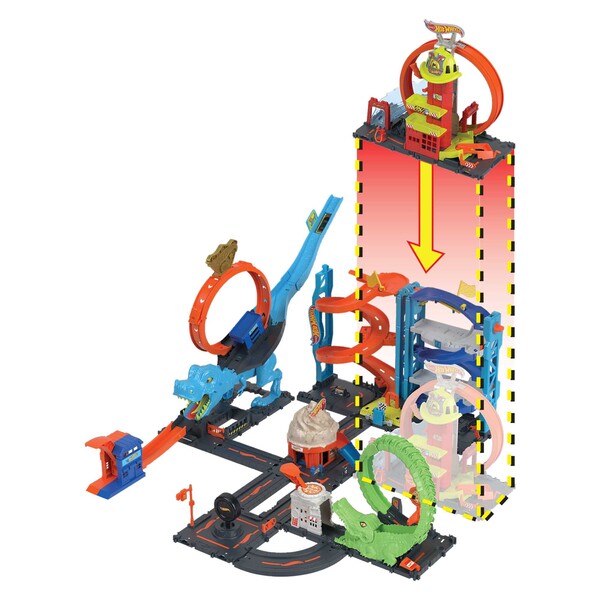 Hot Wheels Stația de Pompieri cu Super Loop – Set de Joc Interactiv