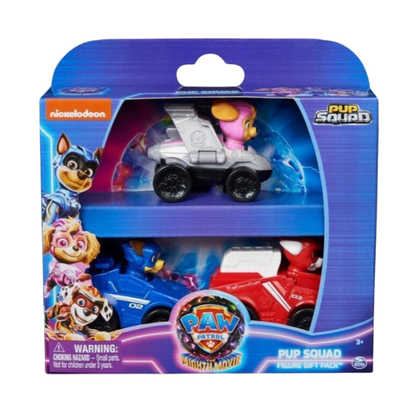 Set mini-vehicule „Patrula Cățelușilor” – 3 nave spațiale cu figurine