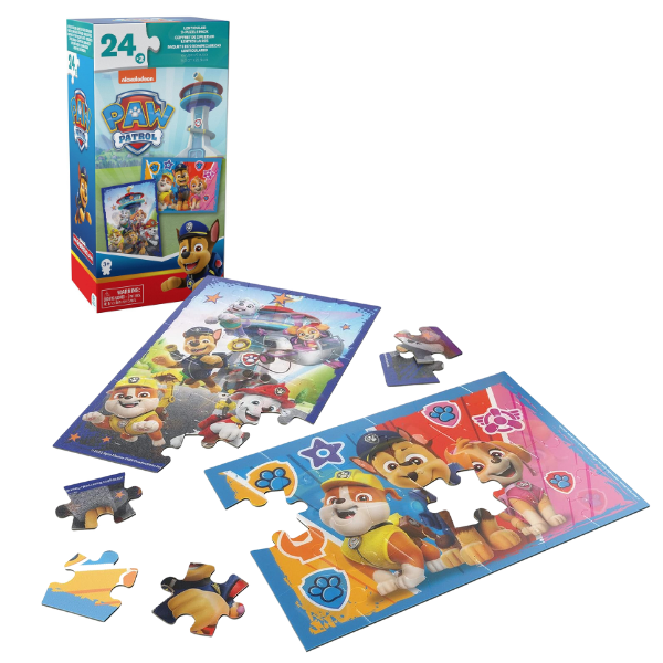 Seria de puzzle-uri „Patrula cățelușilor”, 2 în 1, 24 de piese