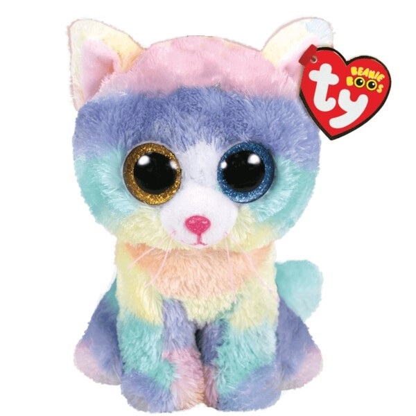 Плюшевый котик HEATHER 15 см (Beanie Boos) TY Incorporation