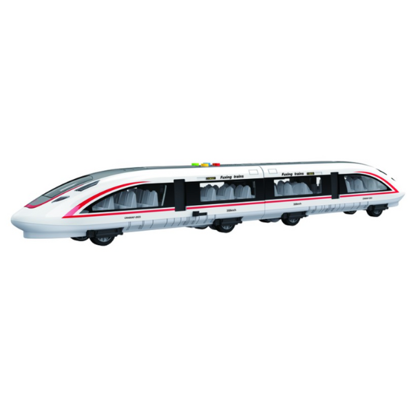 Tren magnetic de mare viteză cu inerție (lumină/sunet) – Jucărie educativă pentru copii