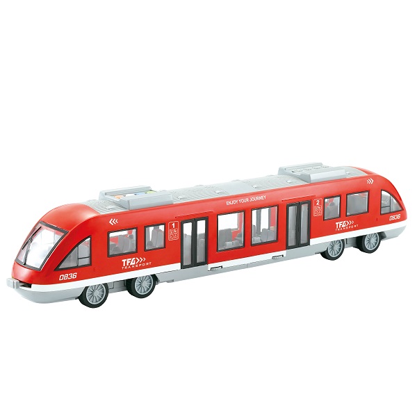 Tramvai cu fricțiune (lumini/sunete) – Jucărie interactivă pentru copii