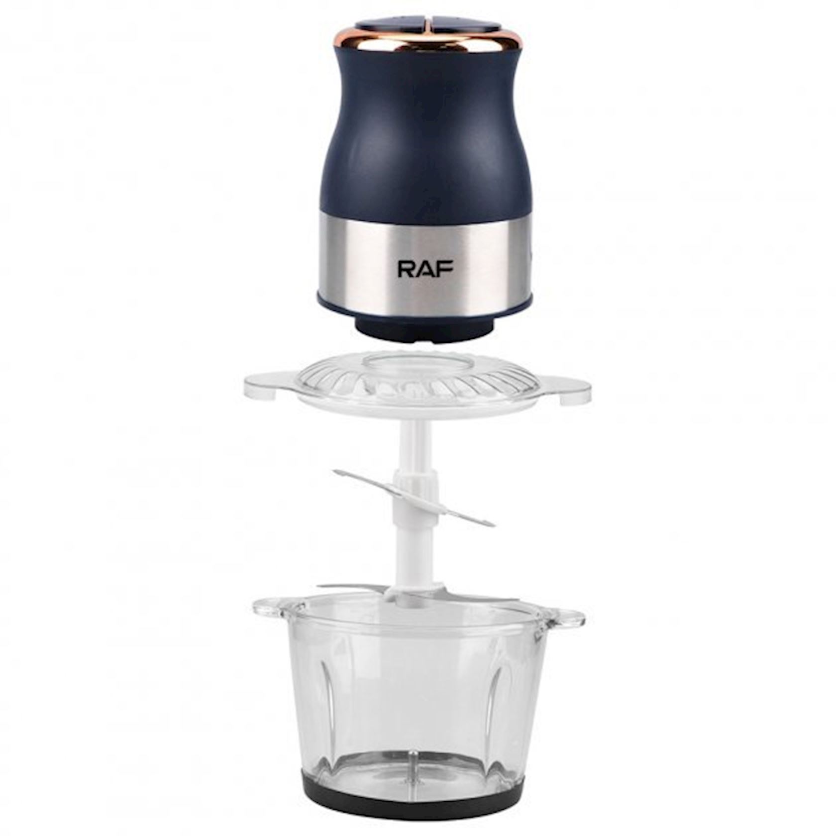 RAF R.7020 - Combinator de Bucătărie și Blender cu 800W, 3L, albastru – Ideal pentru Tăierea și Mărunțirea Alimentelor