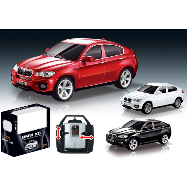 BMW X6 1:28 на радиоуправлении – Машинка для детей, 3 цвета