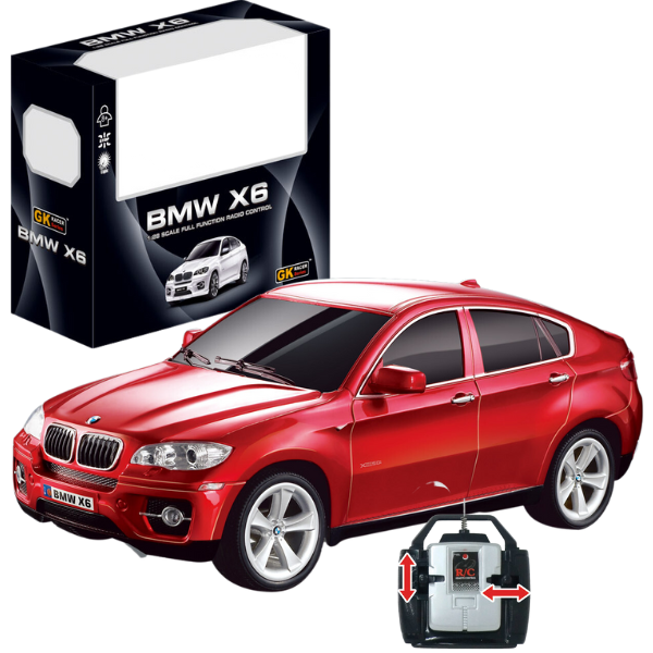 BMW X6 1:28 на радиоуправлении – Машинка для детей, 3 цвета
