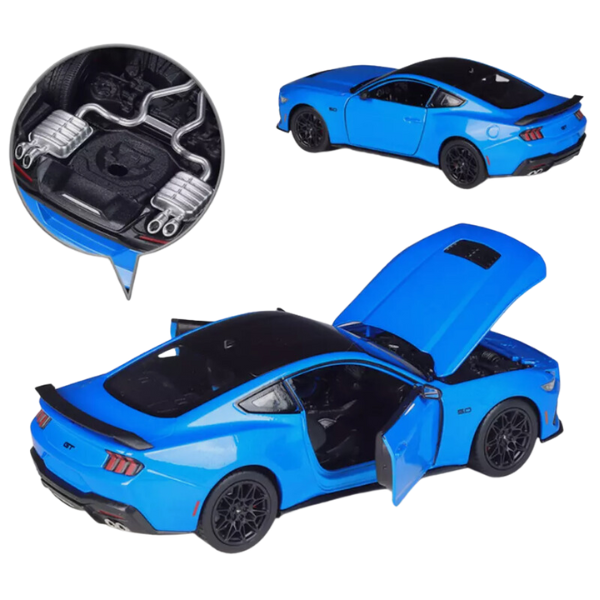 2024 Ford Mustang GT 1:25 Welly – Mașină Metalică de Colecție cu Detalii Realiste