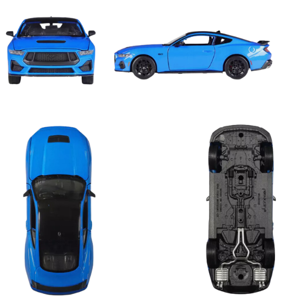 2024 Ford Mustang GT 1:25 Welly – Mașină Metalică de Colecție cu Detalii Realiste