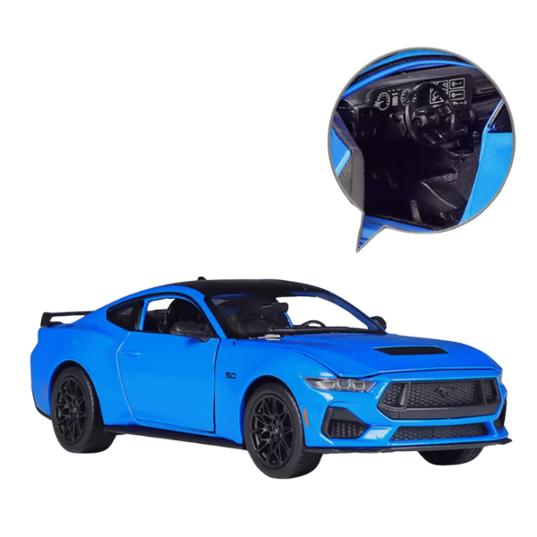 2024 Ford Mustang GT 1:25 Welly – Mașină Metalică de Colecție cu Detalii Realiste