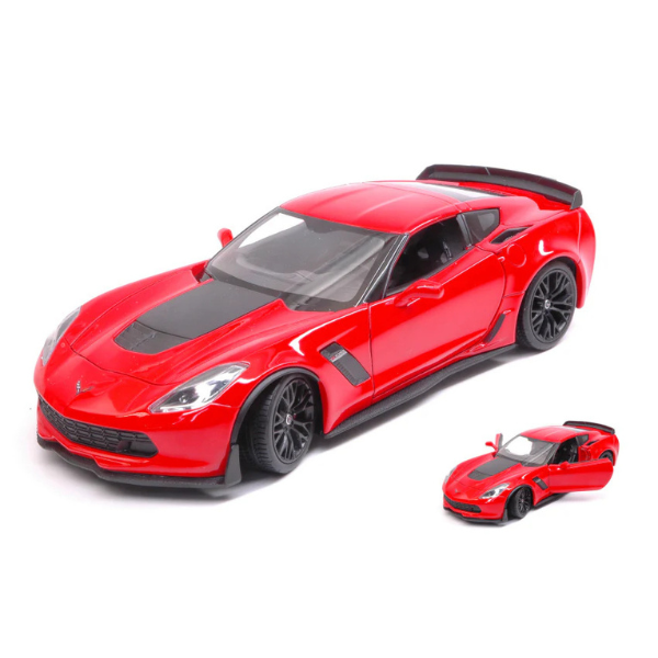Chevrolet Corvette 1:24 Welly – Mașină Metalică de Colecție cu Detalii Realiste