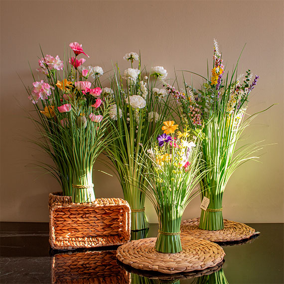 Flori de câmp în snop 40 cm - Decor natural pentru interior