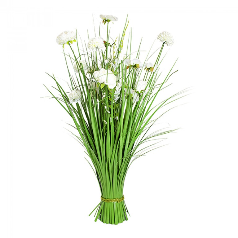 Flori albe în snop 70 cm - Eleganță pură pentru orice decor