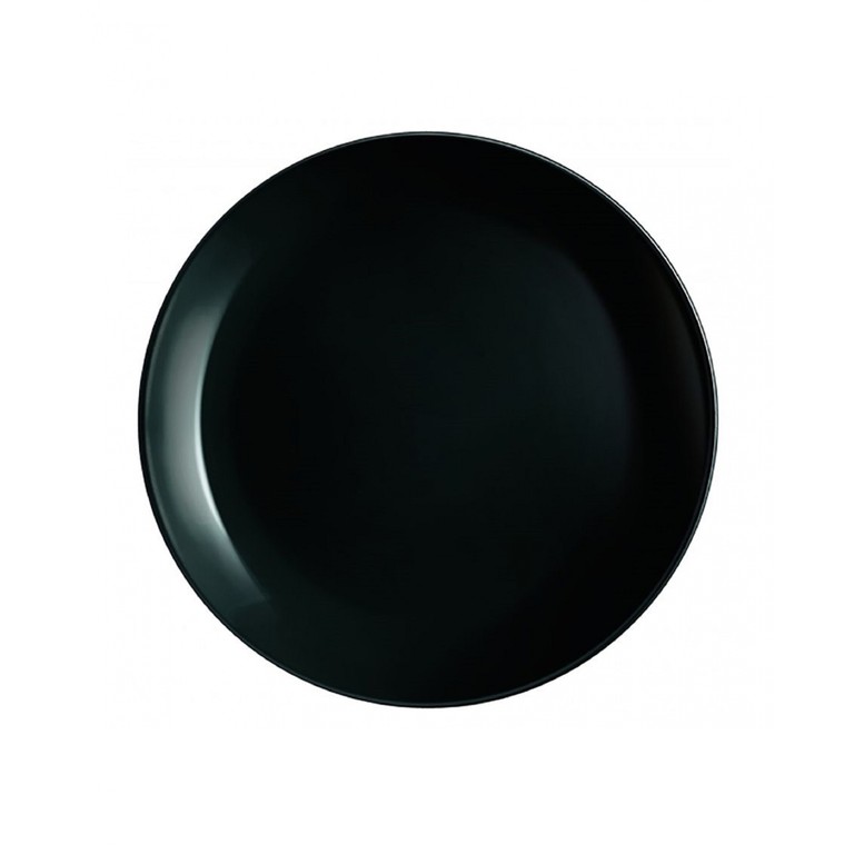 Farfurie desert DIWALI NOIR 19 cm - Sticlă rezistentă Luminarc
