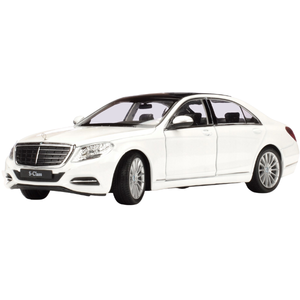 Mașină de colecție MERCEDES BENZ S-CLASS 1:24 Welly – model realist metalic