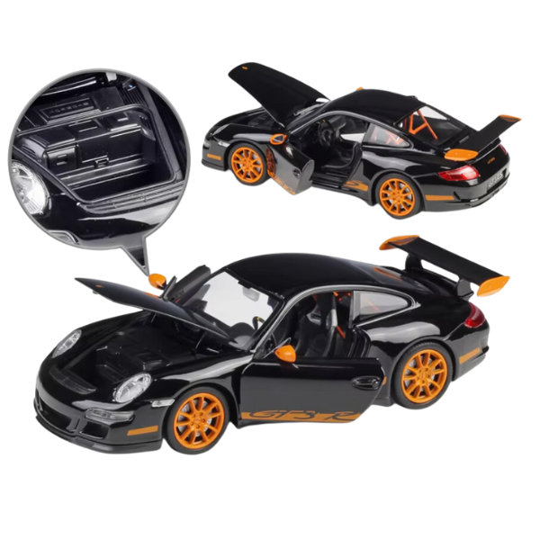Mașină de colecție PORSCHE 911 GT3 RS 1:24 Welly – model realist metalic
