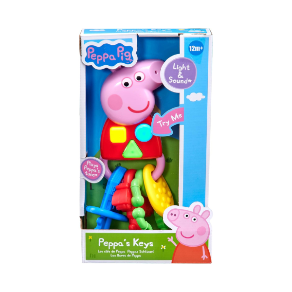 Cheile „Purcelușa Peppa” – Jucărie Interactivă cu Lumini, Sunete, Dentiție și Clips de Prindere