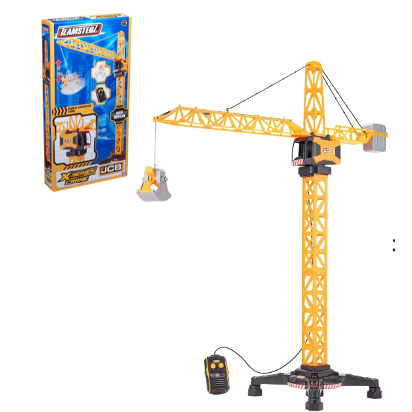 Macara Teamsterz JCB X-Series cu Bilă de Demolare și Telecomandă – Jucărie Educațională pentru Copii