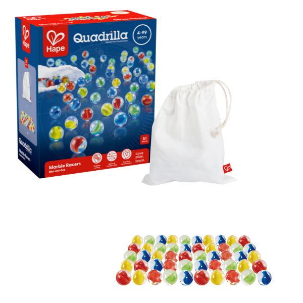 Set de Bile pentru Jocul Quadrilla (51 Piese) – Experiență Educațională cu Labirinturi și Spirale