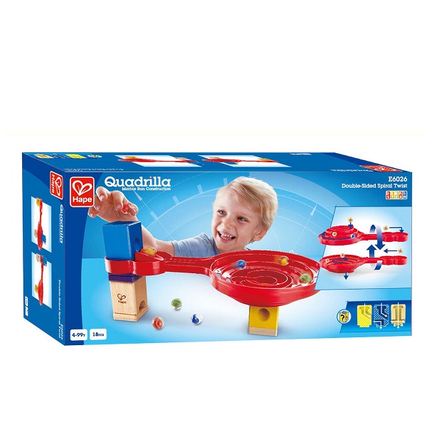 Set Joc Quadrilla Spirală Dublă – Joc Educativ cu Piste Spiralate pentru Dezvoltarea Abilităților STEAM