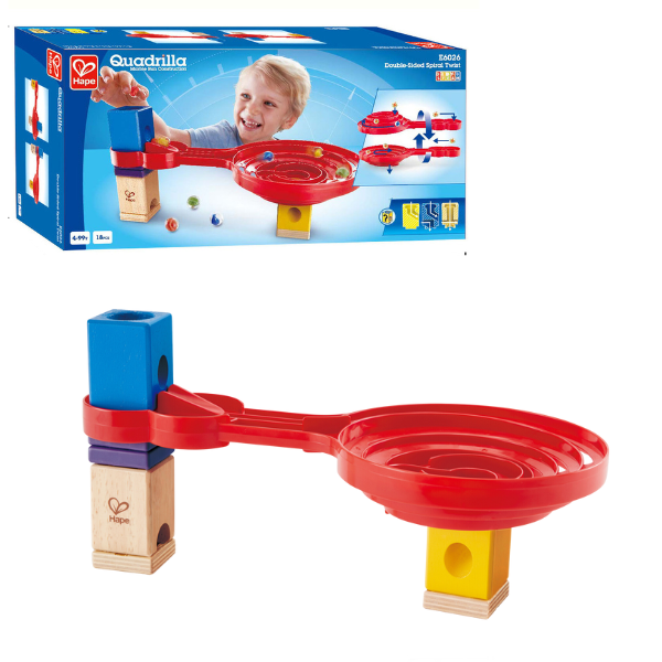 Set Joc Quadrilla Spirală Dublă – Joc Educativ cu Piste Spiralate pentru Dezvoltarea Abilităților STEAM