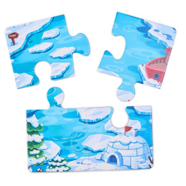 Joc de societate puzzle „Ursuleț polar” – Călătorie arctică alături de Frosty