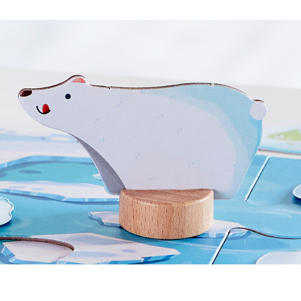 Joc de societate puzzle „Ursuleț polar” – Călătorie arctică alături de Frosty