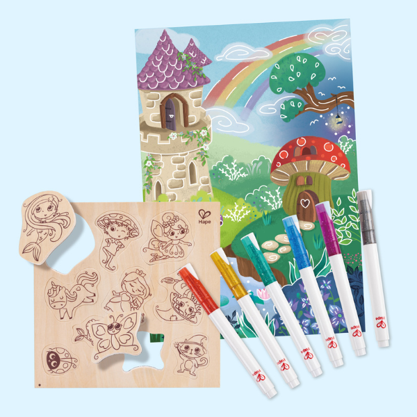 Set magnetic „Prieteni magici” de la Hape – Creativitate și imaginație nelimitată