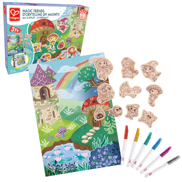 Set magnetic „Prieteni magici” de la Hape – Creativitate și imaginație nelimitată