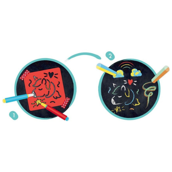 Set pentru desen și creativitate „Desenare cu creta” – Fă-ți copilul un mic artist