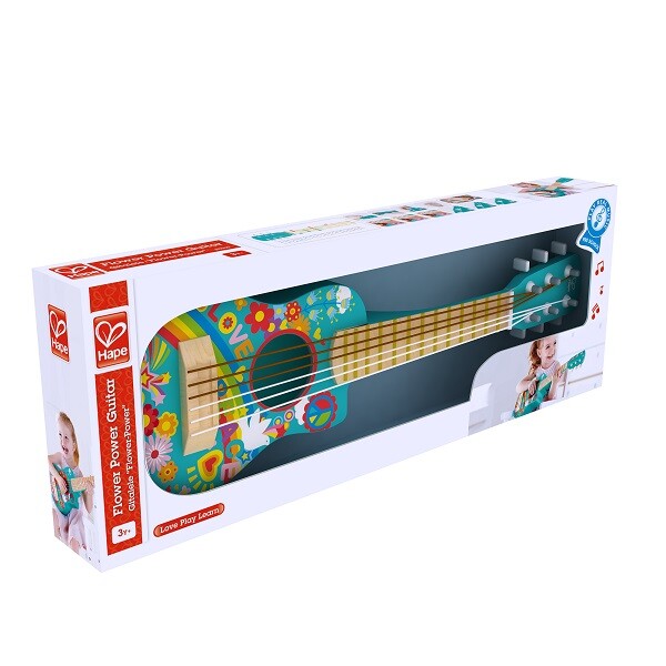 Chitara Boho Hape — Jucărie muzicală pentru copii cu corzi din nailon